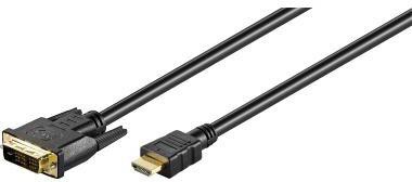 GOOBAY HDMI Kabel Goobay® HDMI-Stecker/DVI-D-Stecker 3m schwarz
