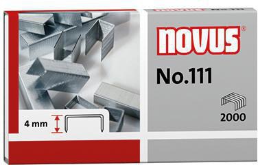 NOVUS Heftklammer NOVUS No. 111 Heftgeräte Heftzangen Stahl verzinkt 2.000 St./Pack.