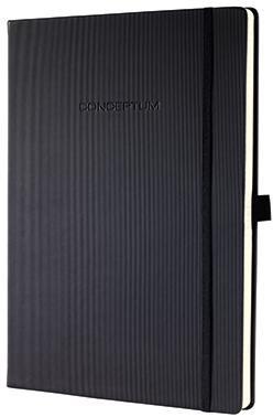 SIGEL Notizbuch SIGEL Conceptum ca. DIN A4 blanko schwarz 97 Bl.