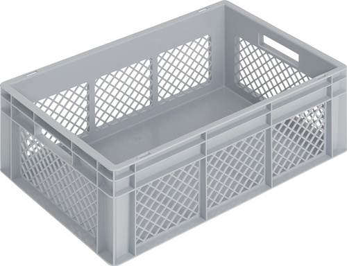 Transportbehälter L600xB400xH220mm grau