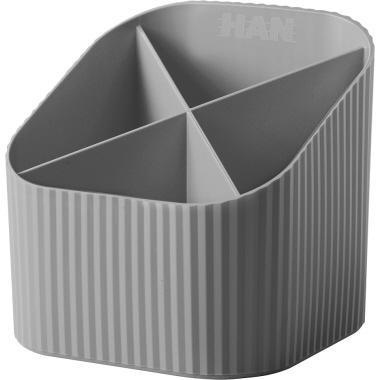 HAN Stifteköcher HAN Re-X-LOOP 11,1 x 10,5 x 11,1 cm (B x H x T) Polypropylen 100 % recycelt dunkelgrau