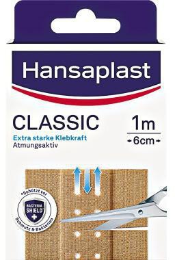 HANSAPLAST Wundpflaster Hansaplast CLASSIC 6 cm x 1 m (B x L) Hansaplast CLASSIC 6 cm x 1 m (B x L)