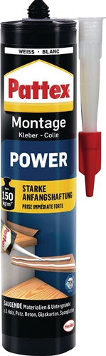 Montagekleber POWER weiß 370g Kartusche