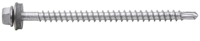 6,0 x 50 mm Bohrschraube Sechskantkopf mit Holzgewinde und Dichtscheibe piasta®