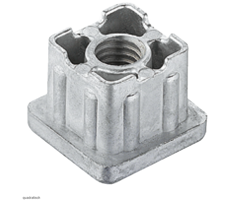 30/30/2.5 Rohstopfen mit M10 Gewinde | Zinkdruckguss (VE 100)