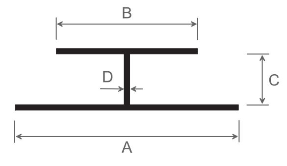Kunststoff H-Profil 16 / Lagerlängen 6m (VE 10)