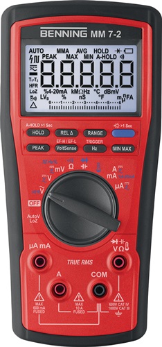 Multimeter MM 7-2 1000 V TRUE RMS BENNIN
