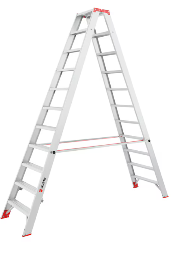 Alu-Stufenstehleiter genietet