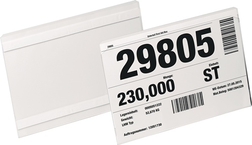 Etikettentasche B210xH148mm transp.selbs