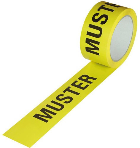TRANSPAK Warnklebeband PP  Breite 50mm Länge 66m Stärke 52µ PP gelb
