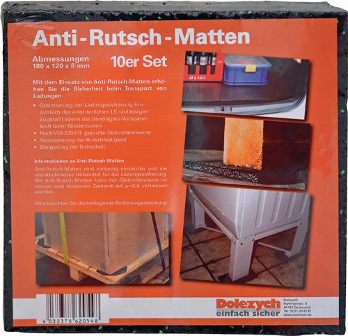 Antirutschmatte L12cm B18cm D8mm a.Granu