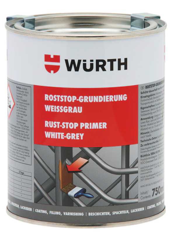 Roststop-Grundierung von Würth Rotbraun (750 ml)