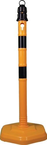 Sperrpfosten PP gelb/schwarz D.63mm z.Au