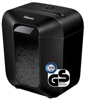 FELLOWES Aktenvernichter Fellowes® Powershred® LX25M P-4 Papier Heftklammern Büroklammern Kreditkarten Partikelschnitt schwarz