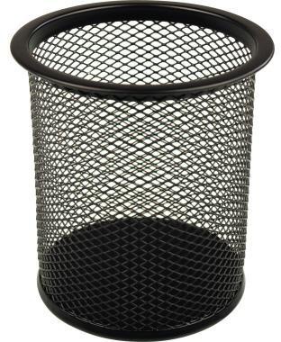 HELIT Stifteköcher helit the round network 9 x 10 cm (D. x H) Metall schwarz