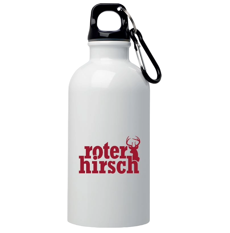 roter hirsch Trinkflasche | WHITE