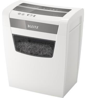 LEITZ Aktenvernichter Leitz IQ Home Office P-4 Papier Heftklammern Büroklammern Partikelschnitt weiß