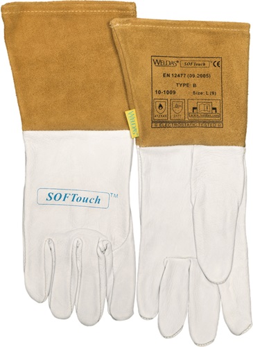 Schweißerhandschuhe Gr.L (9) natur/orang