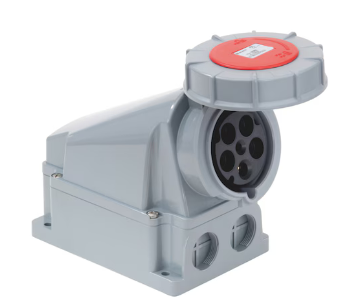 CEE-Wanddose 250/400 V, 6 H I Rot (63 A)