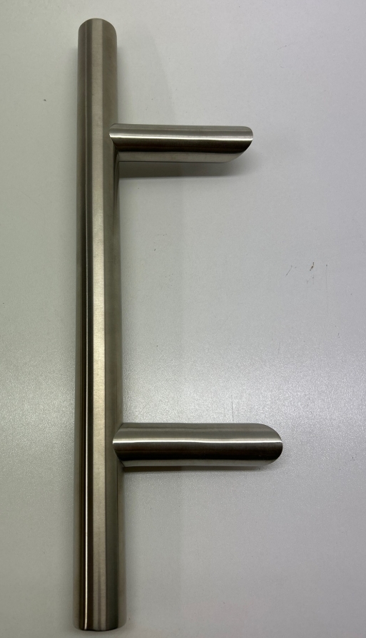 Stoßgriff mit schrägen Stützen Edelstahl 210mm I LL8005