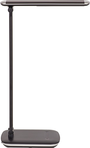 Schreibtischleuchte Alu./Ku.schwarz H.42
