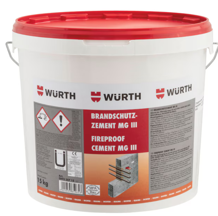 Brandschutzzement MG III /  Eimer