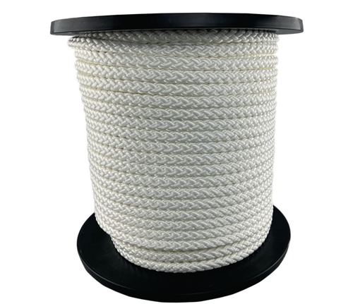 Kordel Seilrad-D.10mm weiß feste Flechtu