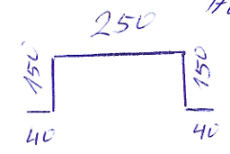 250/150 Aufschraubverkleidung L=1110 mm Flachlaserteil 1.110/616,80 mm