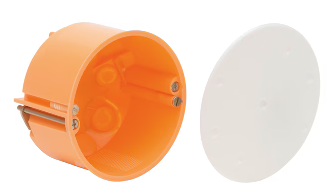 Ø74 mm Hohlwand-Verbindungsdose mit Universal-VDE-Schraubdeckel