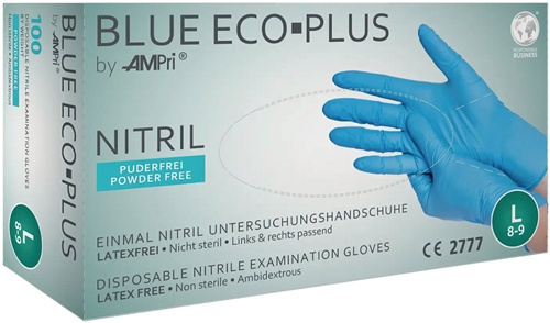 Einw.-Handsch.Blue Eco Plus Gr.L blau Ni