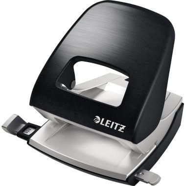 LEITZ Locher Leitz NeXXt Style 5006 8cm 30 Bl. (80 g/m²) mit Anschlagschiene satin schwarz