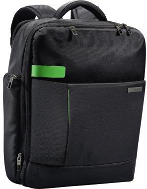 LEITZ Notebookrucksack Leitz Complete Smart Traveller 29 x 38 x 9,6cm (B x H x T) Reißverschluss 17 Fächern, Seitentasche f. Trinkflasche,