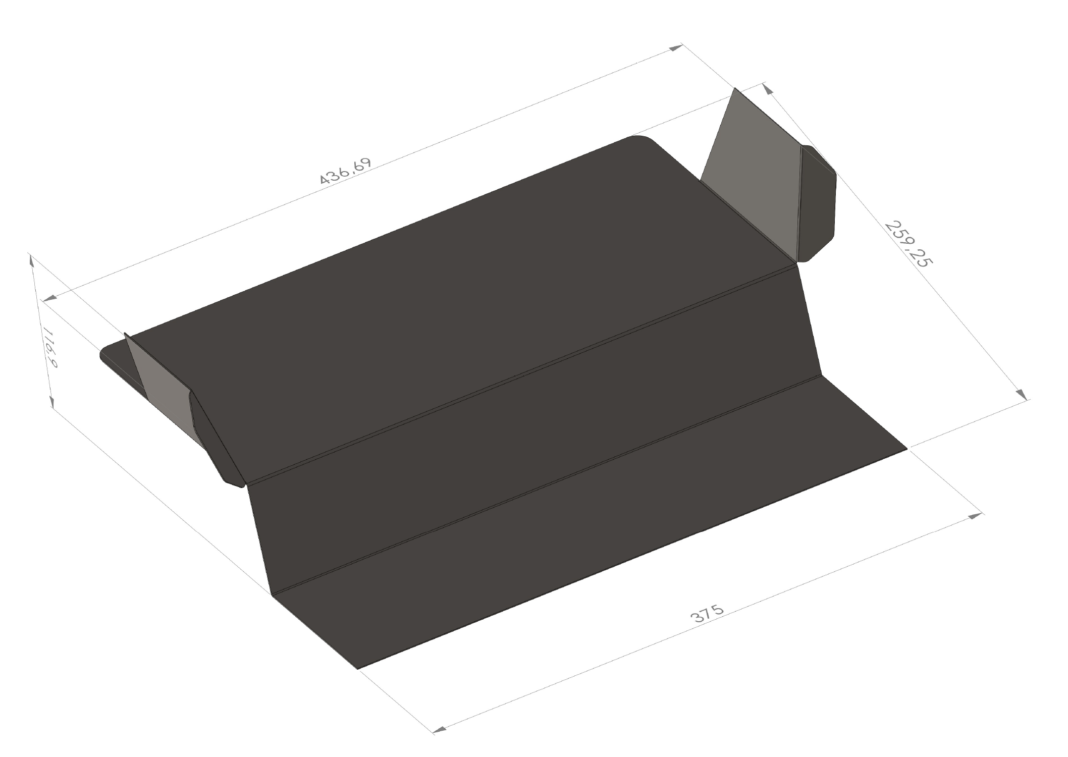 Geschossabdeckung Zwischenstück oben