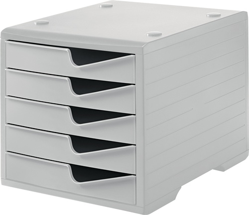 Ablagebox 5 Schubl.grau/grau Polystyrol