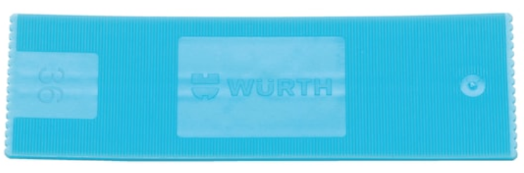 Verglasungsklotz blau I 36x2