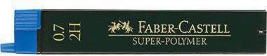 FABER-CASTELL Feinmine Faber-Castell SUPER POLYMER 0,7mm 2H schwarz 12 St./Pack.