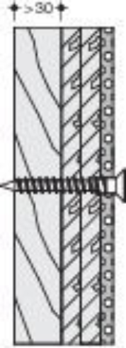 BM Klappsitz, 4 Befestigungspunkte, Leichtbauwand mit Schichtholzplatte