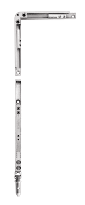 GEZE OL90N Vertikalgetriebe mit Eckumlenkung FZ 91 für Kurbelstange, Stahl verzinkt