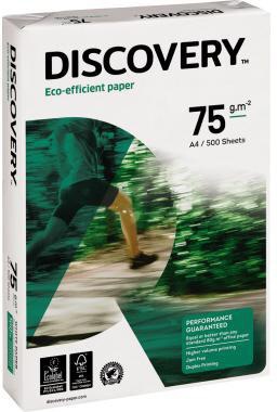 DISCOVERY Kopierpapier Discovery DIN A4 75g/m² elementar chlorfrei gebleicht holzfrei 2fach Lochung weiß 500 Bl./Pack.