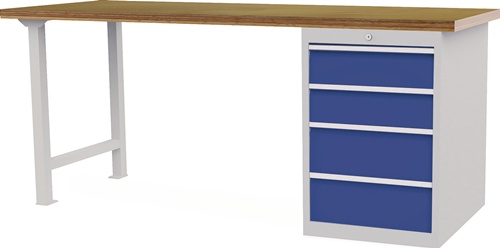 Werkbank B2000xT750xH859mm Buche-Multipl
