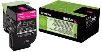 LEXMARK Toner Lexmark Originalzubehör 802SM ca. 2.000 Seiten magenta