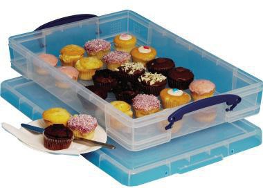 REALLY USEFUL BOX Aufbewahrungsbox Really Useful Box 52 x 8,5 x 34 cm (B x H x T) DIN A3 10l Polypropylen transparent