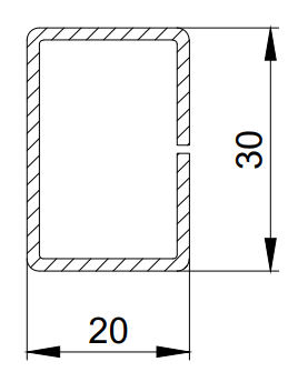 201290 Stahlrohr 20/30/1.5 vz. (VE 6m)