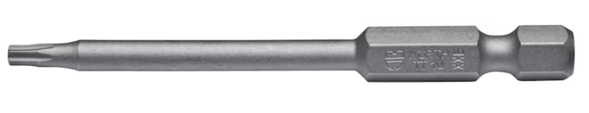 Bit TX10 E 6,3 (1/4 Zoll) mit Bohrung