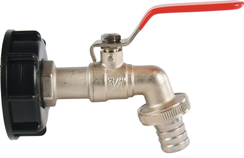 Kugelauslaufhahn Messing/PVC IG 2 Zoll N