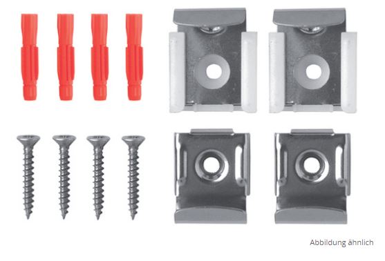 Spiegelklammern poliert