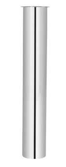 Bördelrohr gerade 1 1/4" 200 mm, verchromt 100269