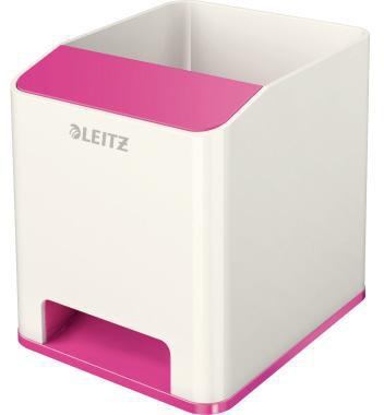 LEITZ Stifteköcher Leitz WOW Duo Colour 9 x 10 x 10,1 cm (B x H x T) Polystyrol pink/weiß