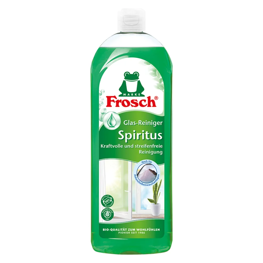 Frosch Glasreiniger mit Spiritus Flasche, 750 ml