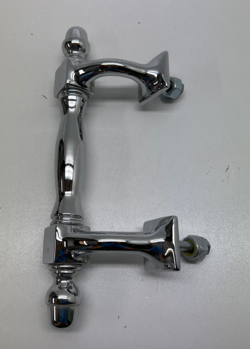 Stoßgriff Silber Antik Schnorkel 150mm I LL4053